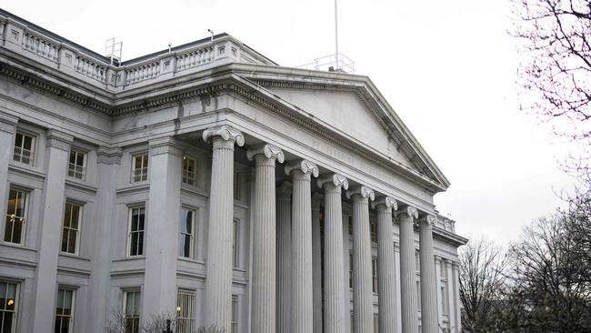 The US Treasury in Washington. Picture: AFP.