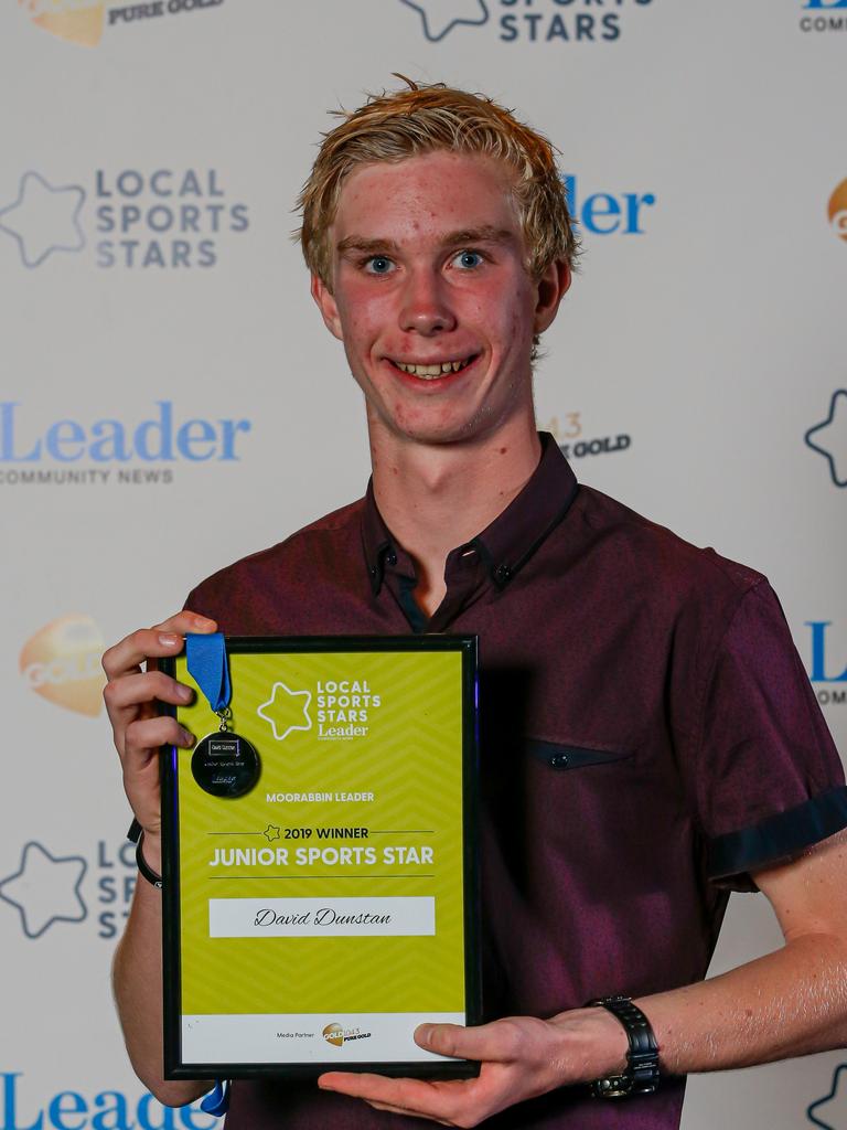 Moorabbin Leader Junior Sports Star David Dunstan.