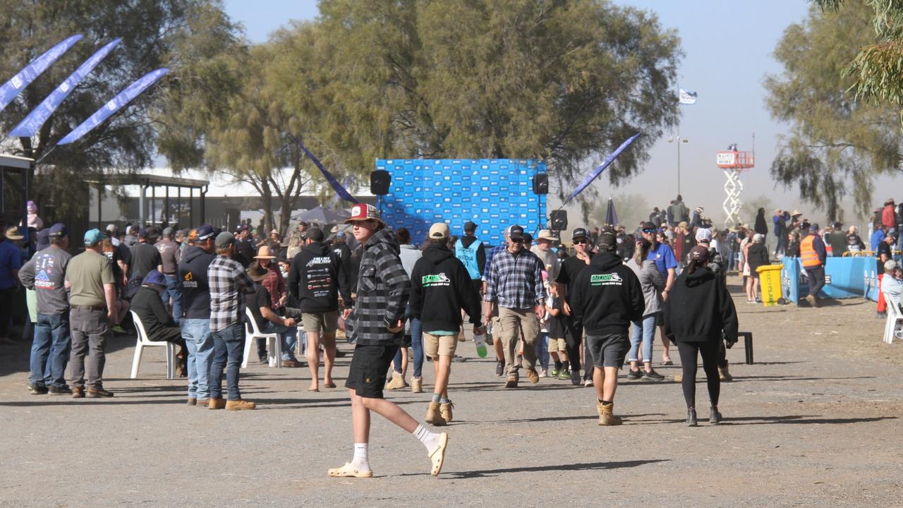 Finke fever has gripped Alice Springs, with hundreds of punters coming to catch all the action at the 2025 Tatts Finke Desert Race Prologue, Saturday, June 7. Picture: Gera Kazakov