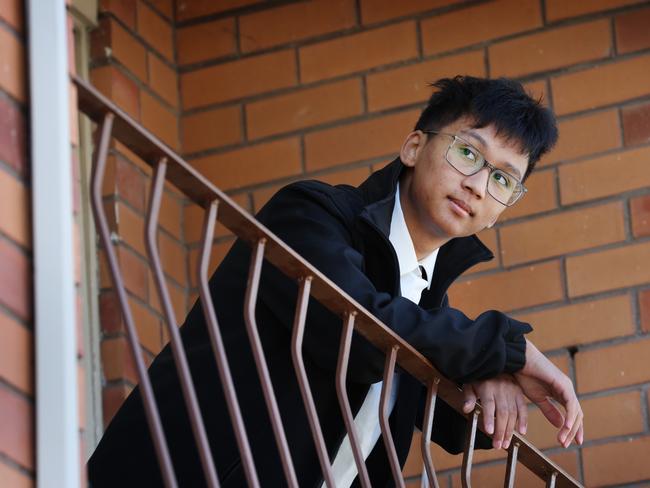 Glen Eira College student Benjamin Phikhohpoom was allegedly abducted, stabbed then thrown from a moving car by a group of three teenagers in September last year. Picture: David Caird