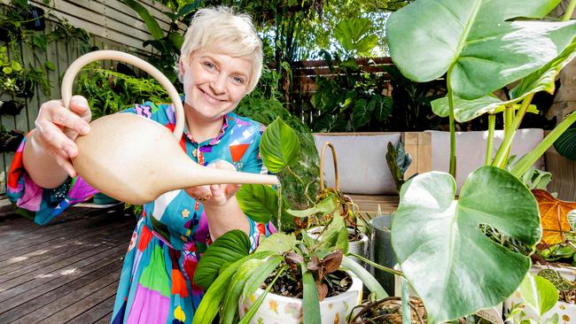 Owner of The Plant Lounge in Nundah, Rhiannon Meertens. Picture: Richard Walker