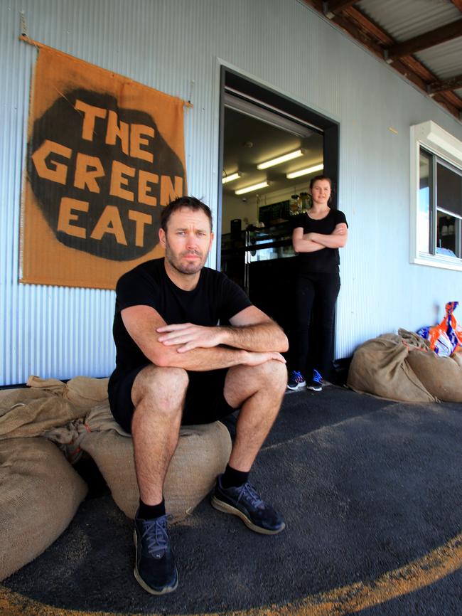 Owner of The Green Eat Brett Hansen. Picture: Tim Marsden