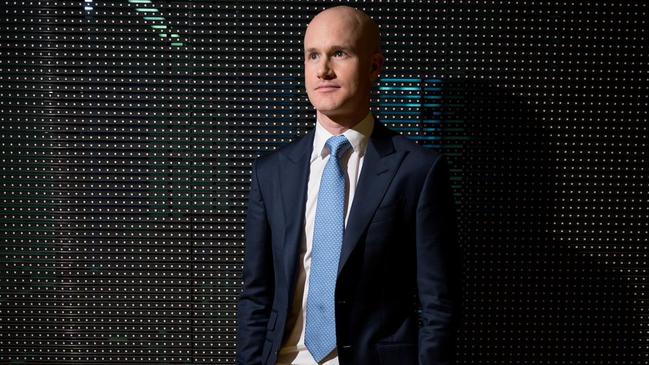 Brian Armstrong has ramped up his crypto influence campaign. Picture: Cam Pollack/The Wall Street Journal