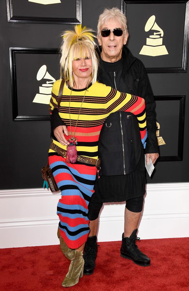 Betsey Johnson and John Cale attend The 59th GRAMMY Awards at STAPLES Center on February 12, 2017 in Los Angeles, California. Picture: Getty