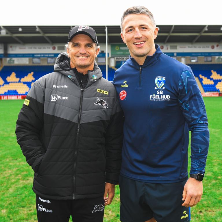 Burgess met up with Ivan Cleary this week. Picture: Joseph Richardson