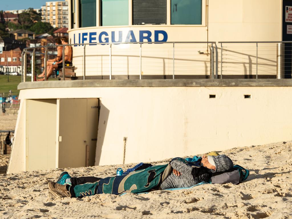 Bondi Beach Tuesday January 1 2018. Picture: Monique Harmer