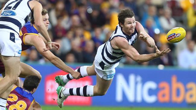 Patrick Dangerfield likely earned more votes at the Gabba. Picture: Getty Images