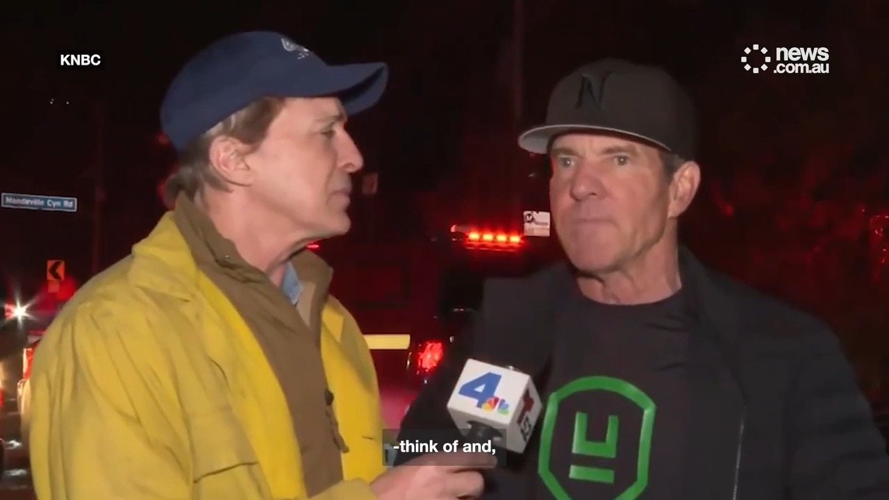 Reporter slammed over Dennis Quaid fire interview