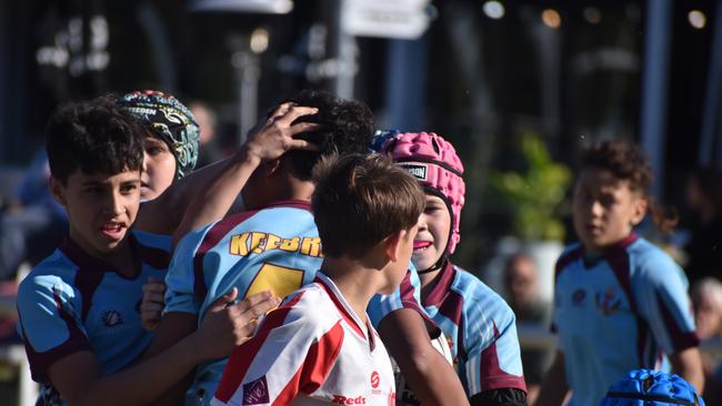 Brisbane Broncos Old Boys action: Keebra Park v Palm Beach Currumbin.