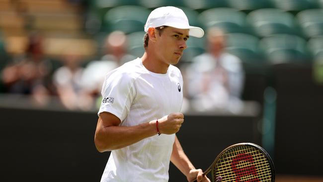 Alex de Minaur is also through to the second round at Wimbledon. Picture: Getty