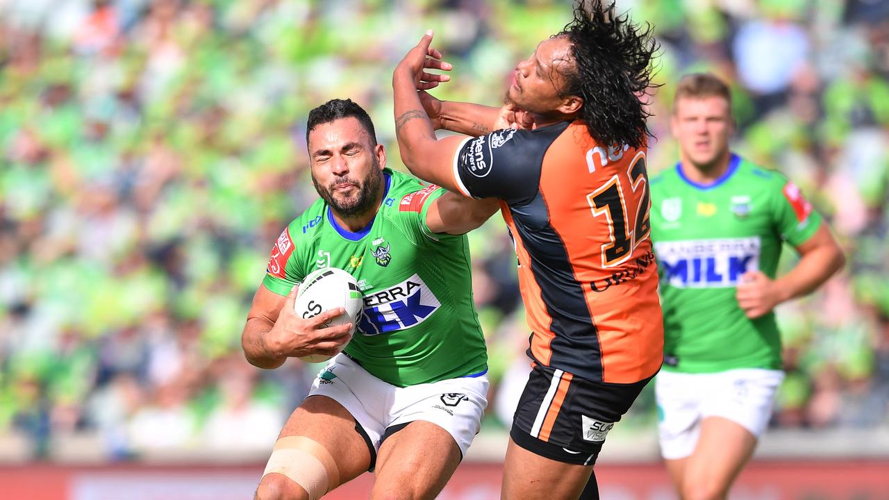 Ryan James has been in exceptional form for the Raiders. Picture: Robb Cox/NRL Photos