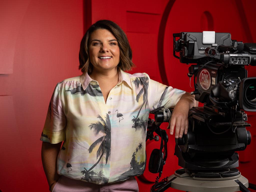 Kelli Underwood at Fox Footy. Picture: Jason Edwards