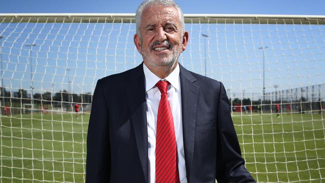 24/10/2019. Paul Lederer, chairman of Western Sydney Wanderers,  pictured at the WSW new training academy, Western Sydney Wanders Centre of Excellence in Rooty Hill in Sydney's Western suburbs ahead of the derby against Sydney FC at the weekend. Britta Campion / The Australian