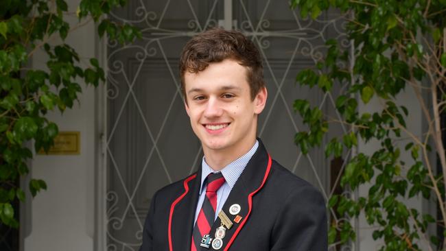 Rostrevor College captain for 2025 Alecs Zorzi. Picture: Supplied