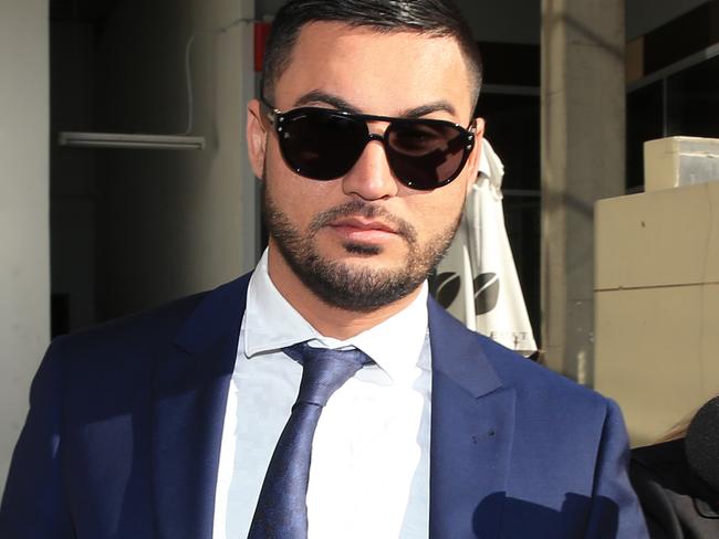 Salim Mehajer outside Auburn Council before he gave evidence at the Auburn Council enquiry. Picture Craig Greenhill