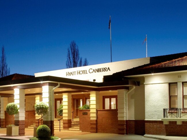 The Hotel Canberra is now the Hyatt Hotel.