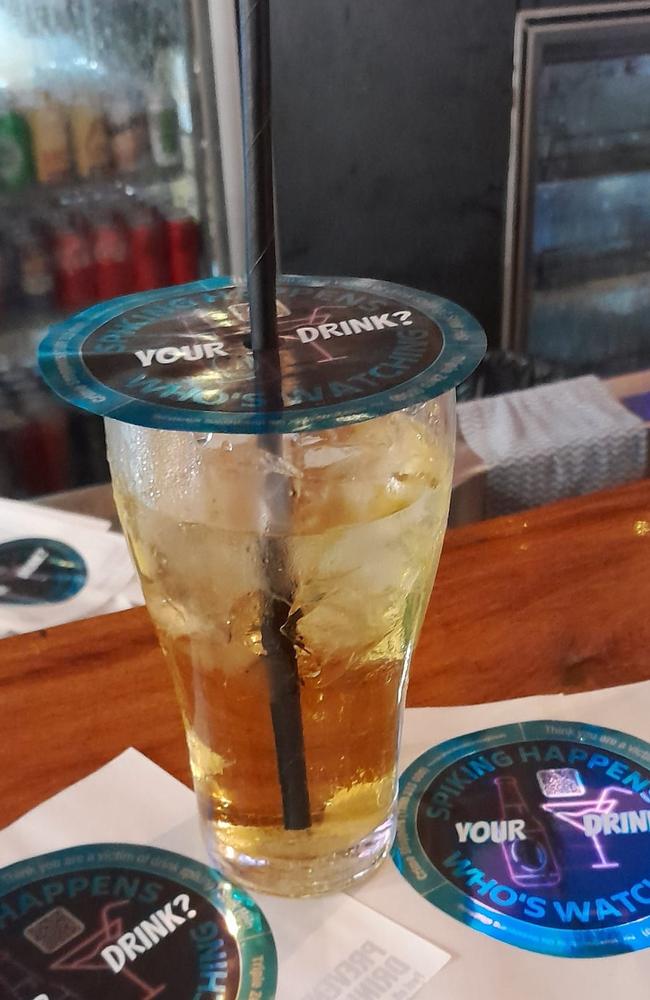 The Queenslander Hotel in Gympie has introduced free drink spiking prevention stickers, which can be placed across glasses to help prevent people from being targeted, a spokeswoman said.