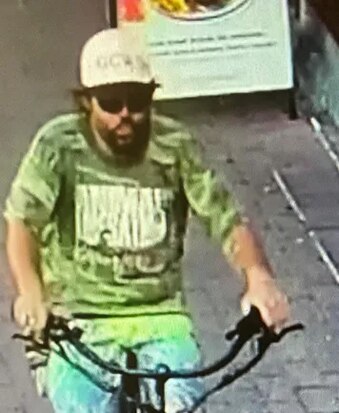 Police are seeking to speak to this man who they believe may be able to assist them with their investigations into the alleged theft of an electric bike from outside a business on Griffith Street in Coolangatta on Monday, December 11.