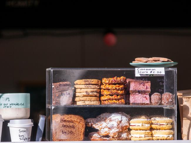 Some of the sweet treats available at Lost Freight Cafe on kunanyi/Mt Wellington. Picture: Linda Higginson