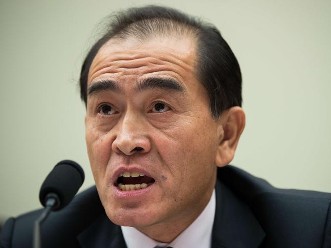 Thae Yong-ho warned a US pre-emptive strike against North Korea would have deadly consequences. Picture: Drew Angerer/Getty Images