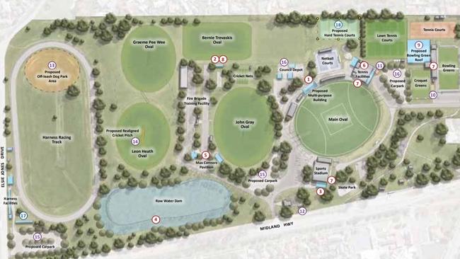 Plans for the redevelopment of Mooroopna Recreation Reserve have been released. Photo: Greater Shepparton City Council.