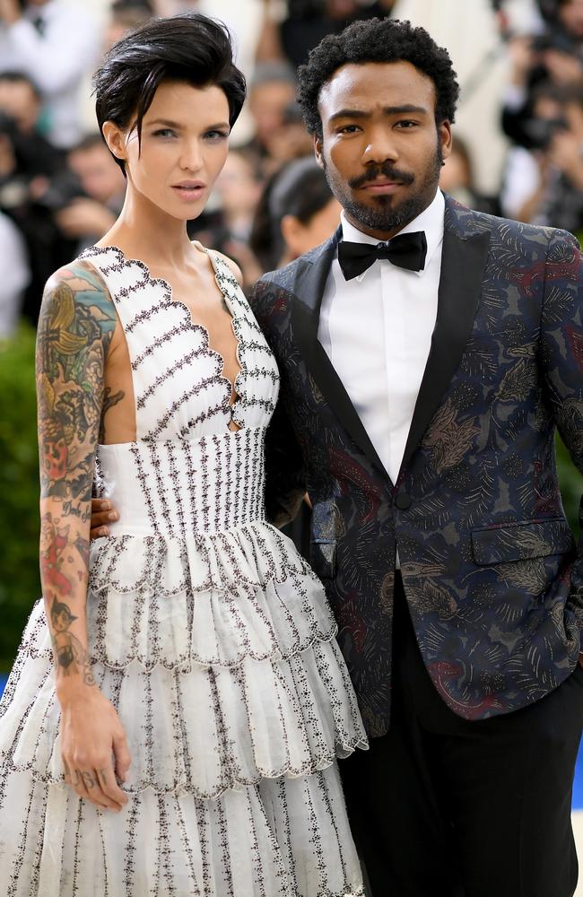 Ruby Rose posed with Donald Glover (aka Childish Gambino).