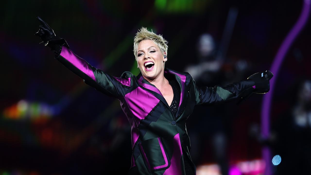 Pink’s playing stadiums in Australia for the first time. Picture: AAP