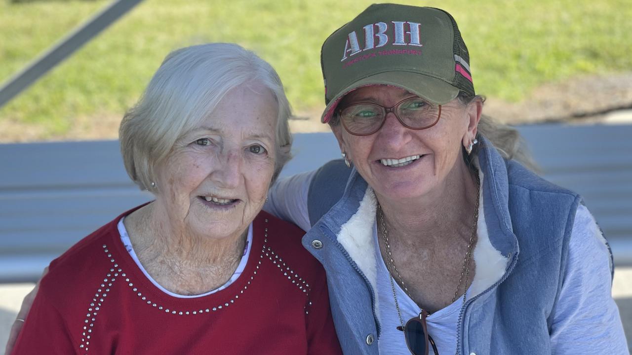 Alicia Dahms from North Mackay and Ruth Banham from Brisbane. Mackay Show June 14 2022. Picture: Max O‘Driscoll.