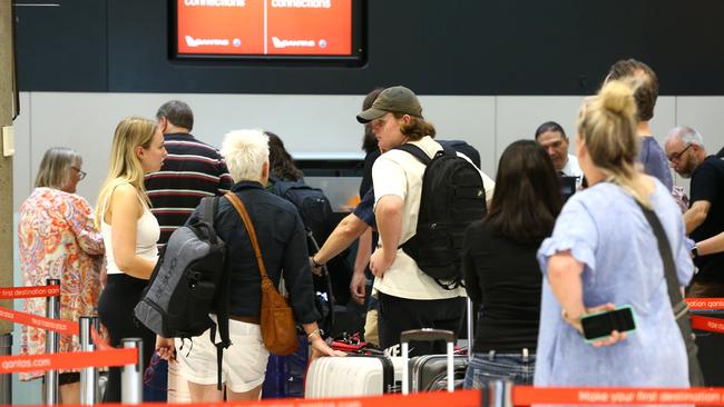 Brisbane Airport had 47,000 jetsetters through its domestic terminals on Monday. Picture: David Clark