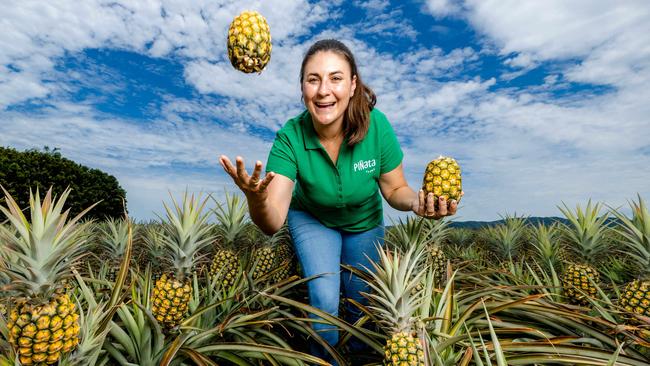 Pinata Farms sales and marketing manager Rebecca Scurr at Wamuran in Queensland. Picture: Richard Walker