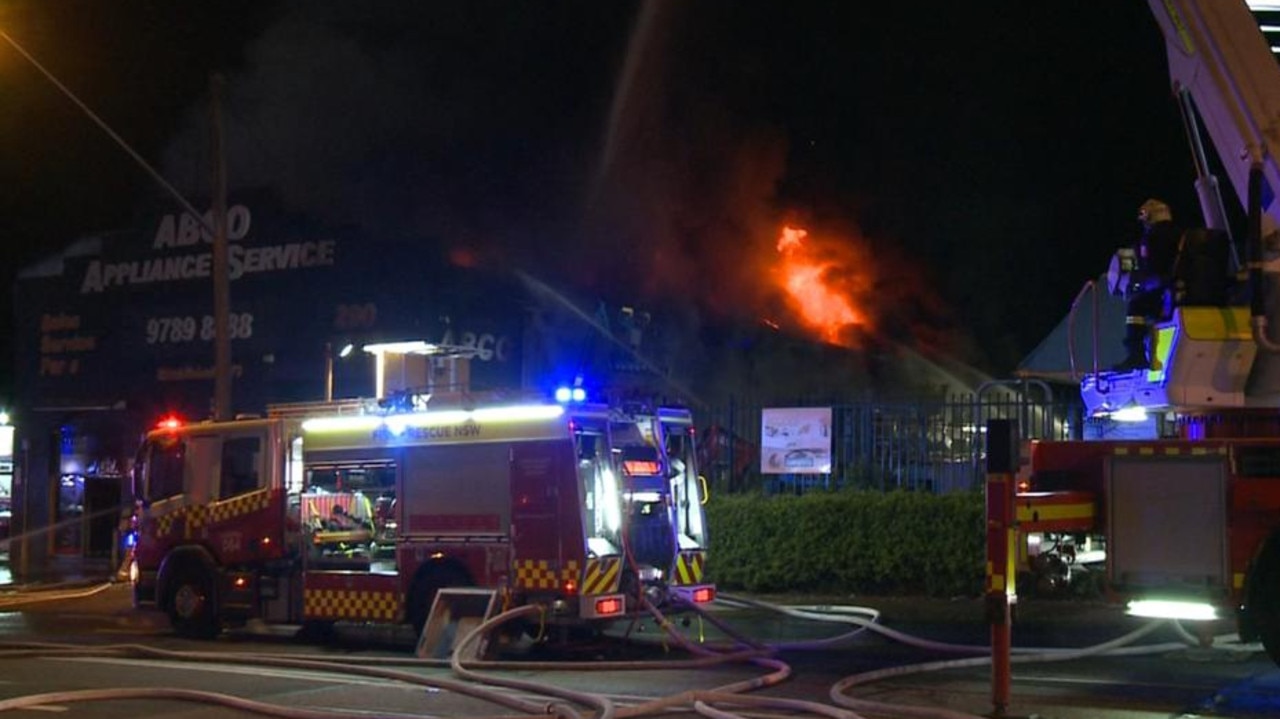 Large factory fire causes commuter chaos