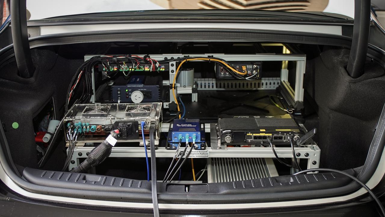 Cohda Wireless technology during a connected car trial. Picture: AAP