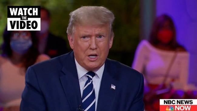 Trump denounces white supremacy but refuses to denounce QAnon