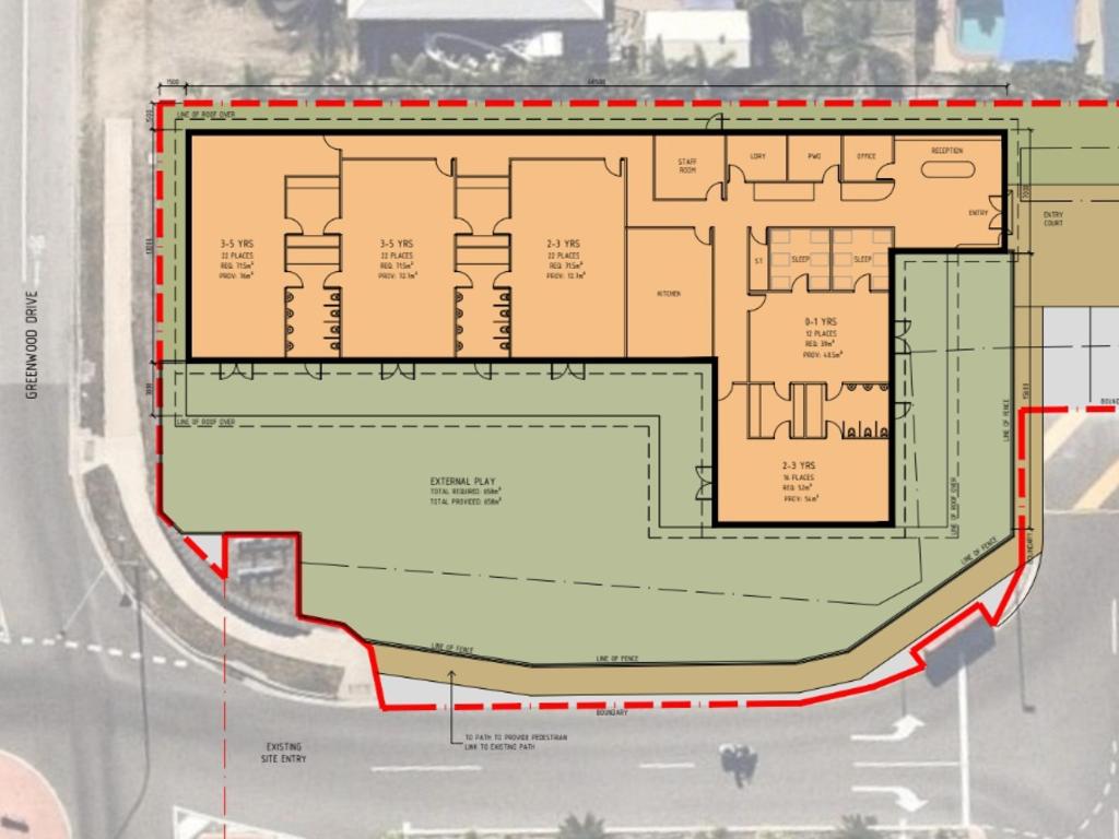 Floor plan for the new Guppy’s Early Learning Centre Thuringowa. Picture: Supplied.