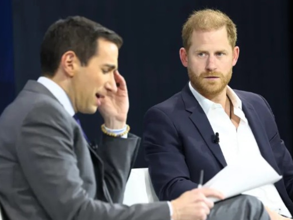 Harry spoke with Andrew Ross Sorkin from The New York Times during the summit.