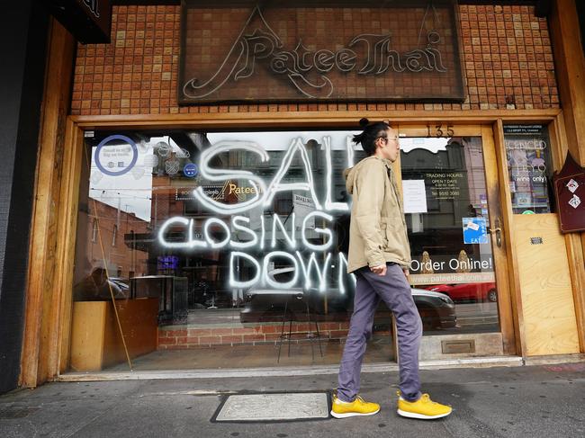 MELBOURNE AUSTRALIA - NewsWire Photos NOVEMBER 27, 2023: Phhoto of empty shops in Chapel st PrahranPicture: NCA NewsWire / Luis Enrique Ascui