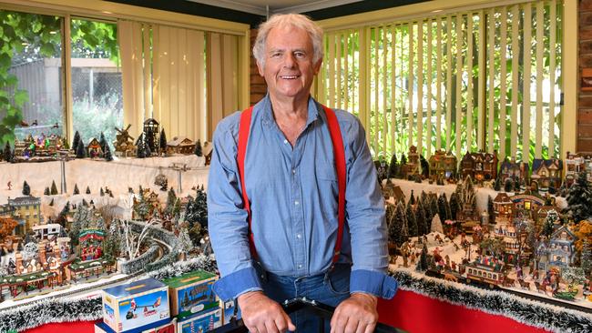 Will Eastmure, 78, at home in Seville with his decked-out living room. Picture: Penny Stephens.