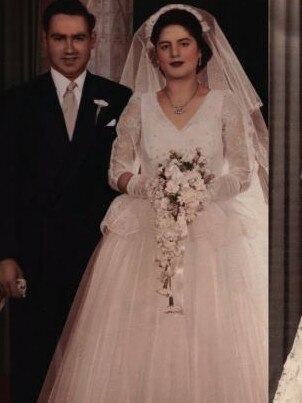 Jamilie Joseph with her husband Tony on their wedding day.