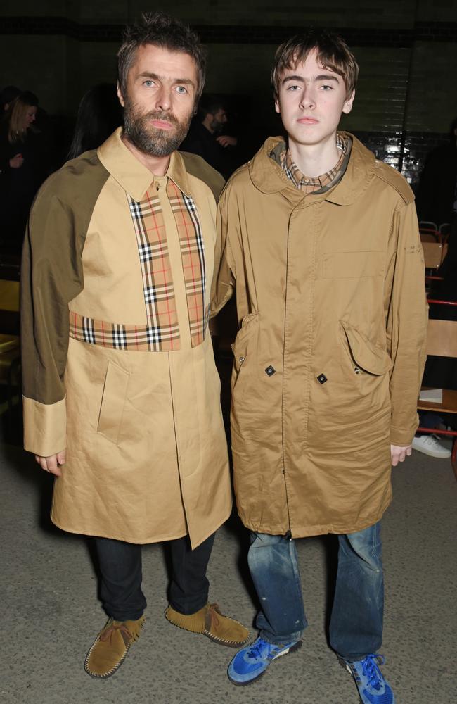 Liam and Gene — we’re assuming this was a 2 for 1 sale. Picture: David M. Benett/Dave Benett/Getty Images for Burberry