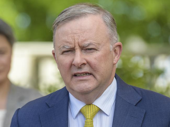 ALBANESE PRESSERAnthony Albanese in Adelaide. He is visiting the kids at Sturt Early Learning Centre.Monday October 12 2020 Pic Roy Van Der Vegt