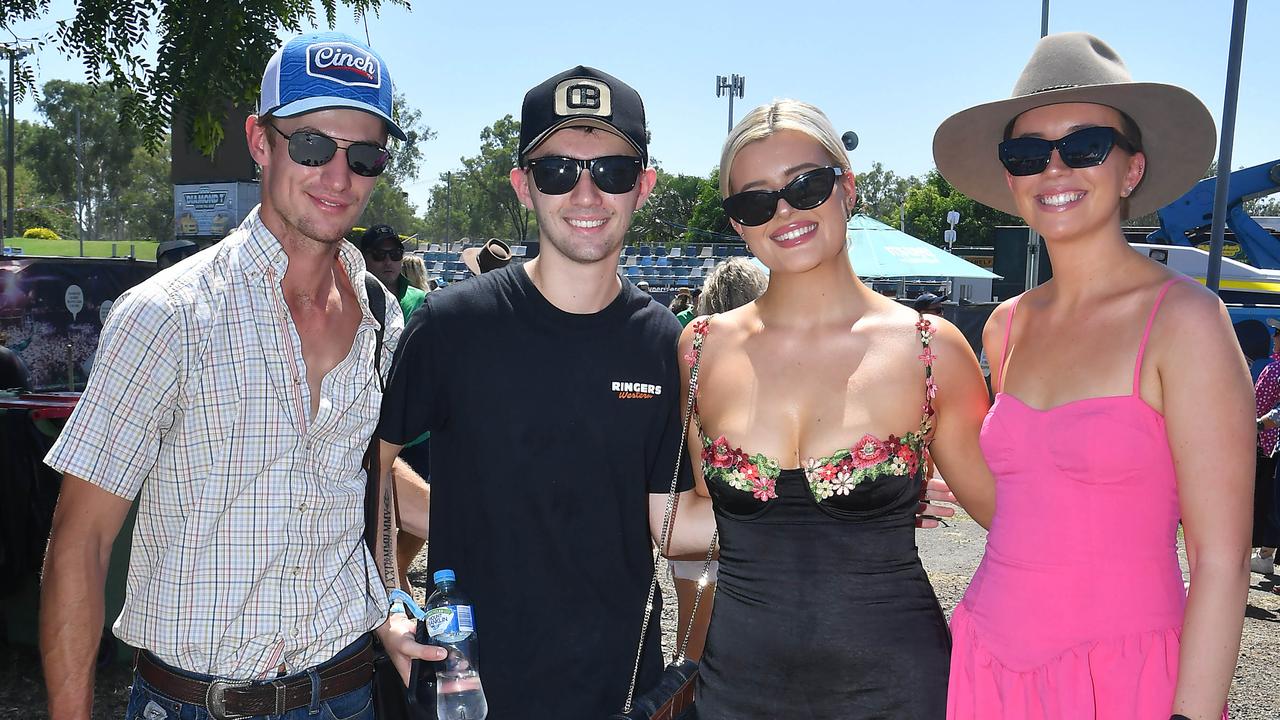 Joel Benkoe, Georgia Wilkinson and Latiecha Wilkinson, Corey South CMC Rocks 2023 Willowbank Raceway Picture John Gass