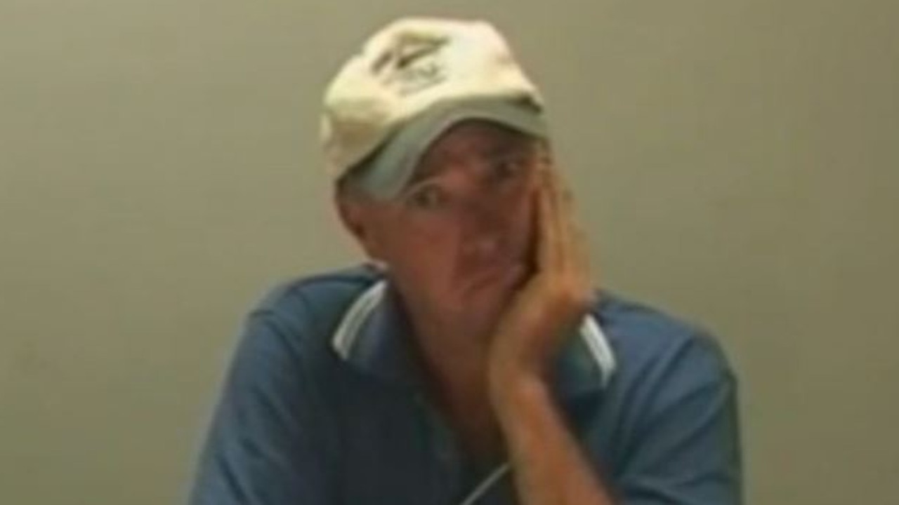 CCTV footage of accused killer James Church being interviewed by police. Picture: A Current Affair