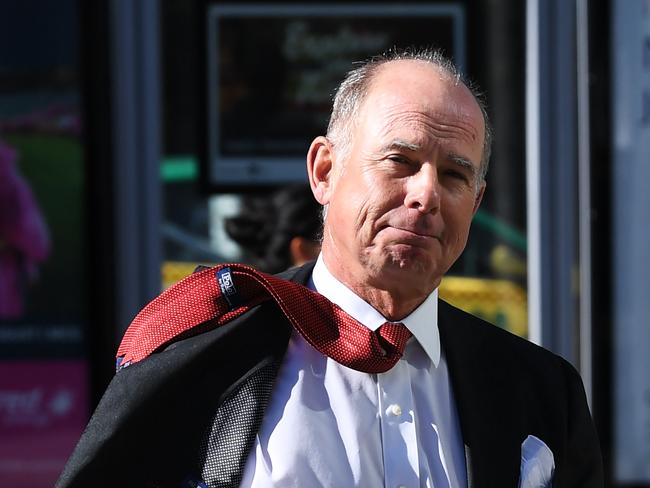 Managing Director of IOOF Holdings Christopher Kelaher is seen returning to the Royal Commission into Misconduct in the Banking, Superannuation and Financial Services Industry at the Federal Court in Melbourne, Friday, August 10, 2018. The $2.6 trillion superannuation industry will be taken to task by a royal commission over whether funds act in the best interests of Australians when managing their retirement savings. Australia's largest super funds head a long list of players called before a two-week financial services royal commission hearing that began in Melbourne on Monday. (AAP Image/James Ross) NO ARCHIVING