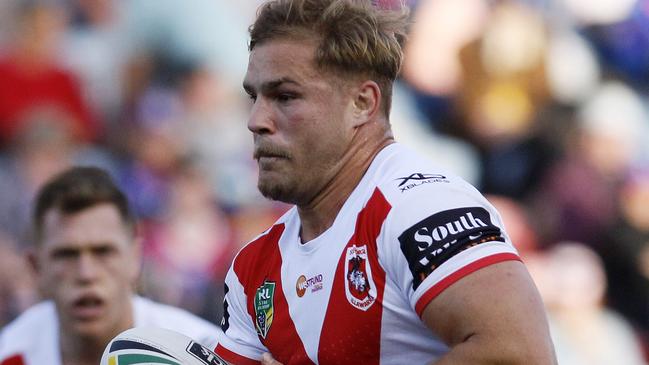 It remains to be seen when, of if, Jack de Belin will be playing rugby league again. Picture: AAP Image/Darren Pateman