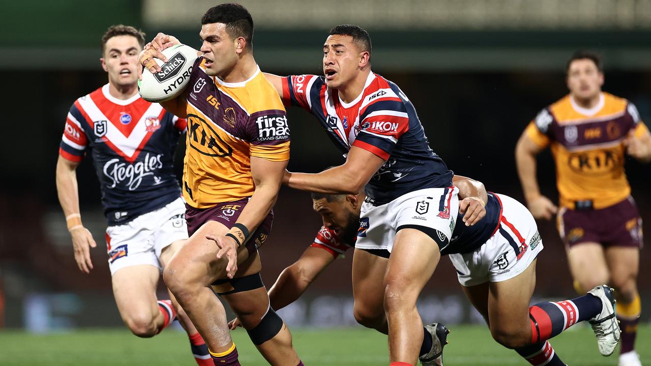 David Fifita made his NRL debut at the Broncos in 2018. Picture: Cameron Spencer/Getty Images