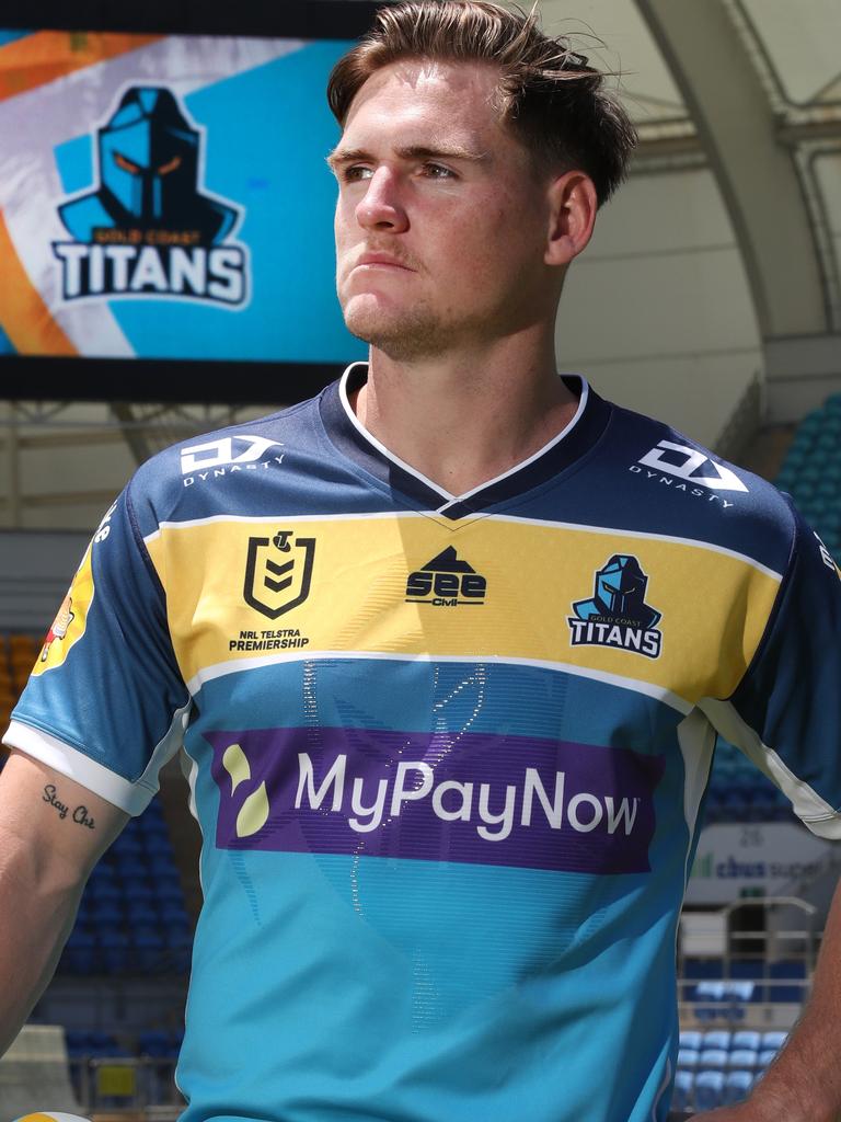 The Titans’ new No.6, AJ Brimson.