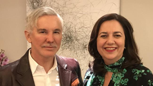 Queensland Premier Annastacia Palaszczuk with film director Baz Luhrmann