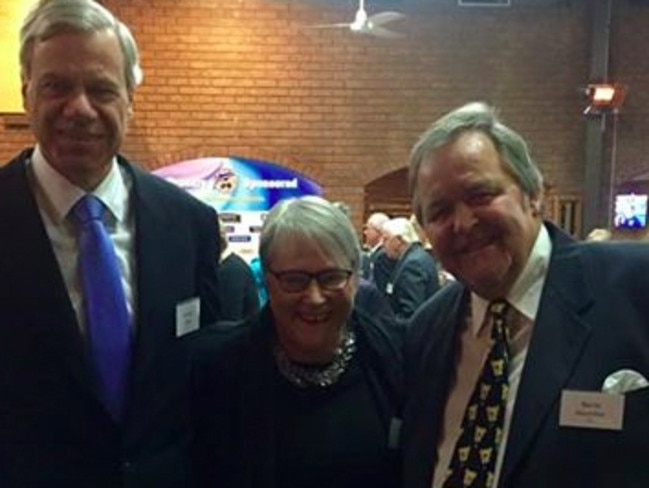 An image from Facebook showing Michael Kroger with Bev McArthur and Barrie Macmillan.