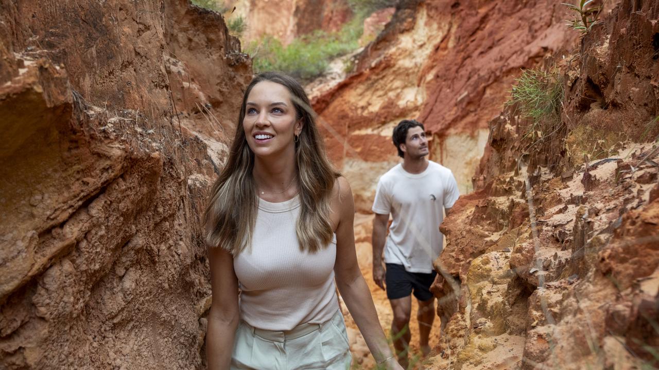 Couple exploring Elim Beach and the Coloured Sands. TTNQ has released its draft destination management plan.