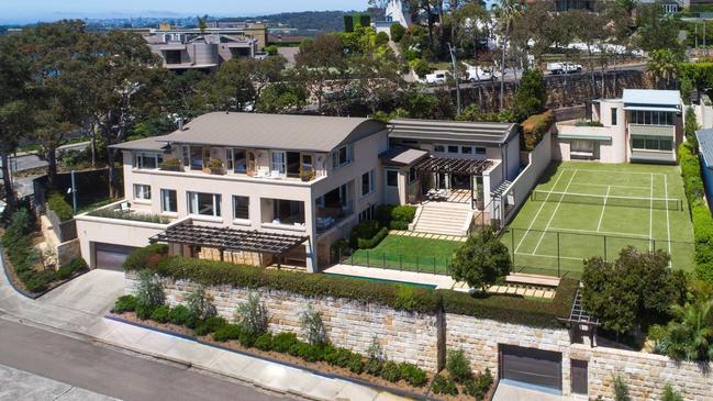 Large Eucalypt trees (pictured left) have been vandalised at Luciano’s Mosman property.